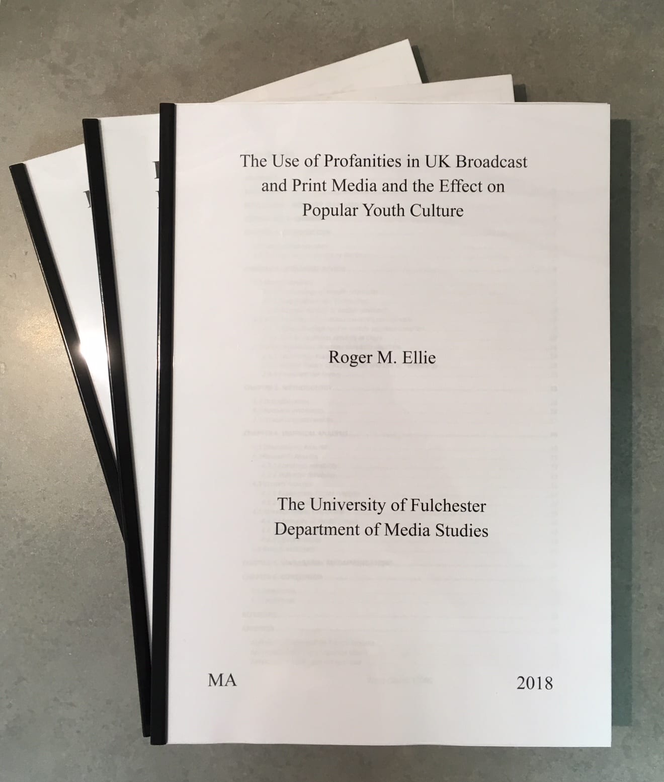 thesis printing and binding
